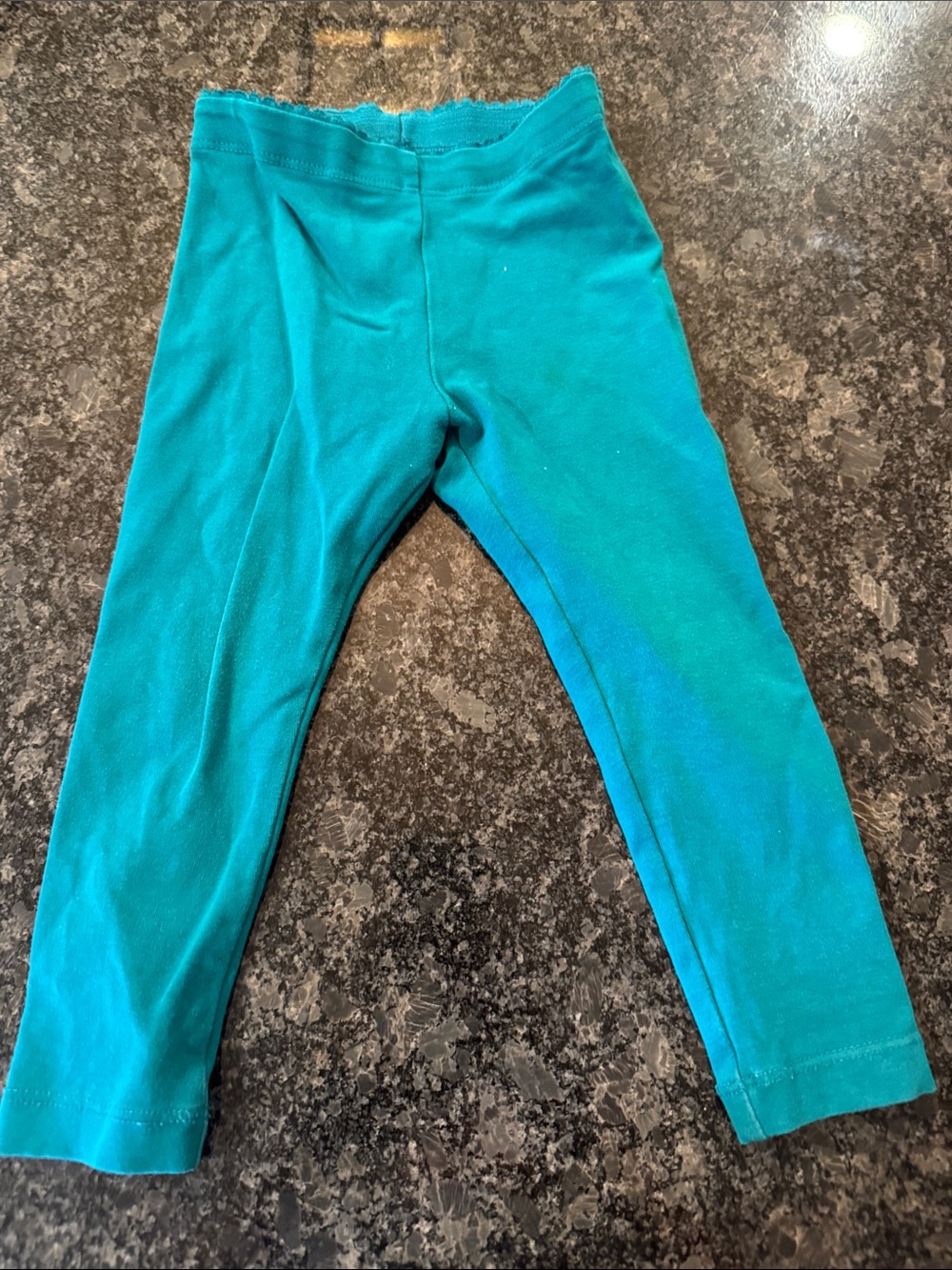 Tea Collection Teal Girls' Stretch Leggings